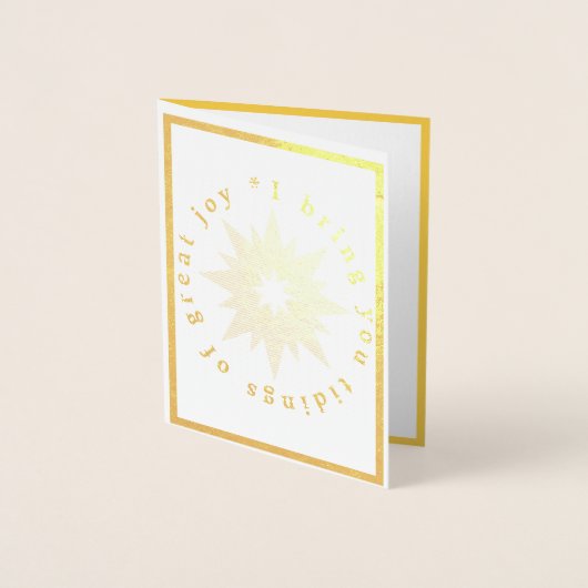 Tidings van grote vreugde Kaart (Voorkant)