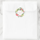 Tidings Wreath Sticker de voeux de Noël (Sac)