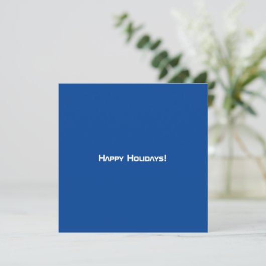 Tidy Blue Modern QR Code Kaart (Staand voorkant)