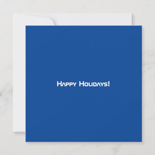 Tidy Blue Modern QR Code Kaart (Voorkant)
