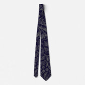 Tie Botanique Navy | Cravate Paisley (Dos)