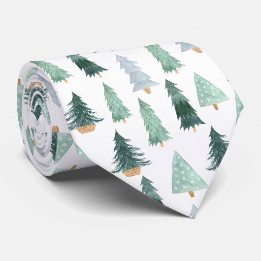 Tie - Christmas Pattern Stropdas (Opgerold)