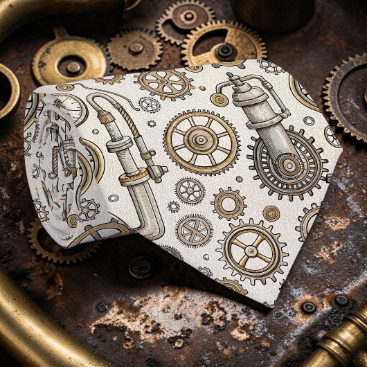 Tie cravate industrielle personnalisée Steampunk