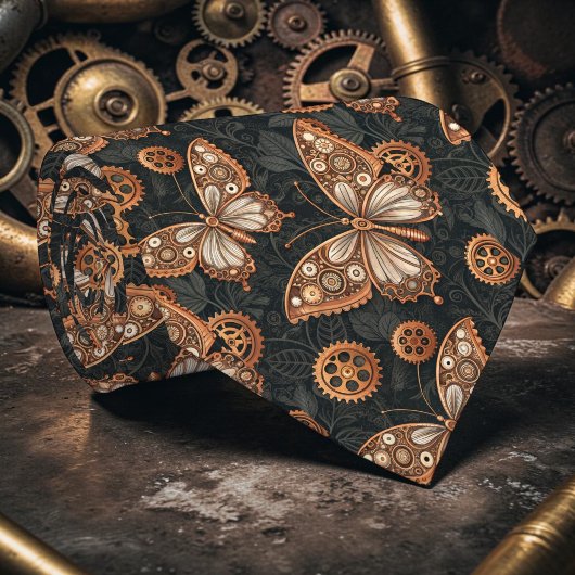 Tie cravate personnalisé Steampunk Industriel