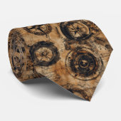 Tie cravate personnalisé Steampunk Industriel (Roulé)