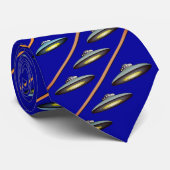 Tie Cravate Soucoupes Volantes UFO (Roulé)