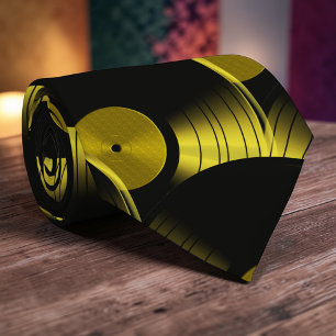 Tie Culture Pop Vinyle Rétro Cravate