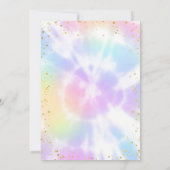 Tie Dye 10e anniversaire Invitation (Dos)