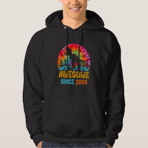 Tie Dye 16e verjaardag 2006 Dinosaurus 16 jaar oud Hoodie