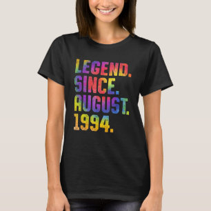 Tie Dye 29e verjaardag legende sinds augustus 1994 T-shirt