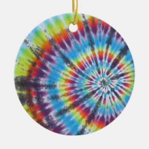 Tie Dye 2 - Populairste Keramisch Ornament