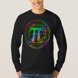 Tie Dye 3 14 Pi Wiskunde leraar wetenschap Happy P T-shirt