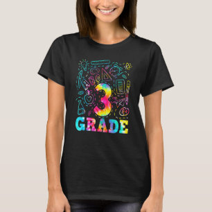 Tie Dye 3rd Grade Typografie Team Teac T-shirt