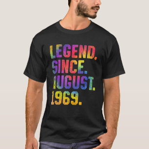 Tie Dye 54e verjaardag legende sinds augustus 1969 T-shirt