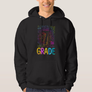 Tie Dye 7th Grade Seventh Grade Teacher Back To Sc Hoodie