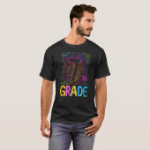 Tie Dye 7th Grade Seventh Grade Teacher Back To Sc T-shirt (Voorkant volledig)