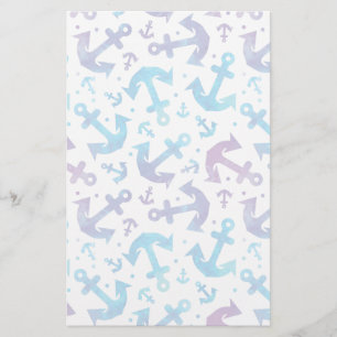 Tie Dye Anchor Pattern 2 Briefpapier