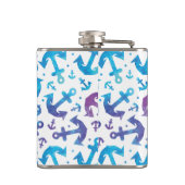 Tie Dye Anchor Pattern 2 Heupfles (Achterkant)