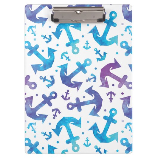 Tie Dye Anchor Pattern 2 Klembord (Voorkant)