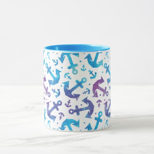 Tie Dye Anchor Pattern 2 Mok (Midden)