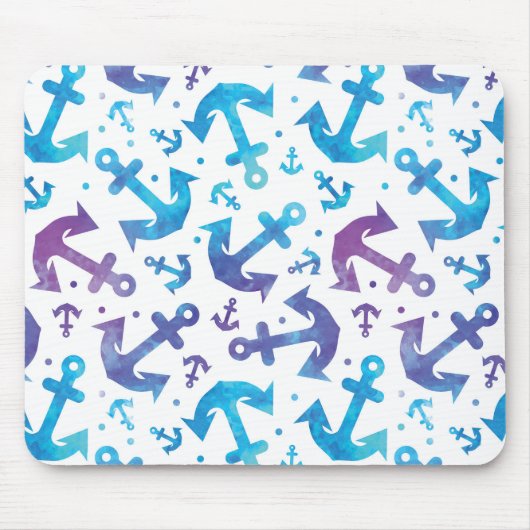 Tie Dye Anchor Pattern 2 Muismat (Voorkant)