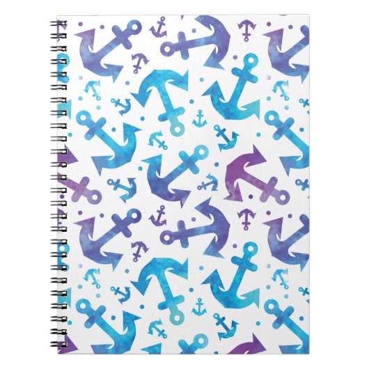 Tie Dye Anchor Pattern 2 Notitieboek (Voorkant)