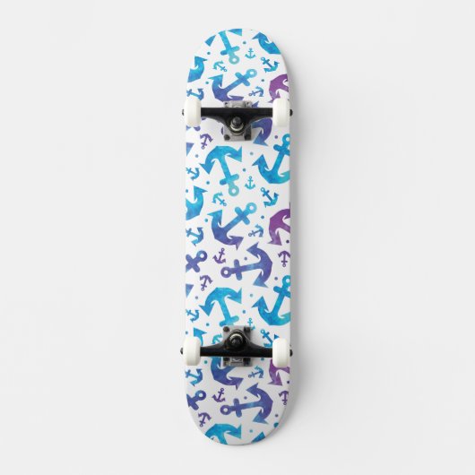 Tie Dye Anchor Pattern 2 Skateboard (Voorkant)
