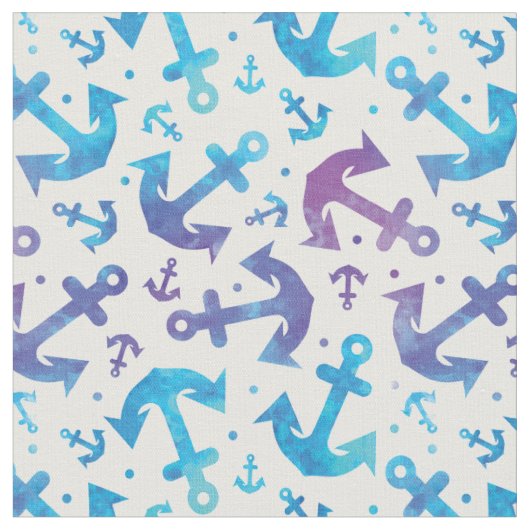 Tie Dye Anchor Pattern 2 Stof (Close Up)