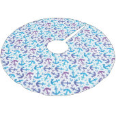Tie Dye Anchor Pattern Kerstboom Rok (Gekanteld)