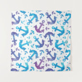 Tie Dye Anchor Pattern Wandkleed (Voorkant)