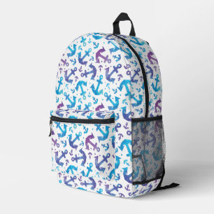 Tie Dye Anker Patroon Bedrukte Rugzak