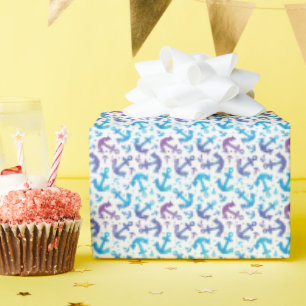 Tie Dye Anker Patroon Cadeaupapier