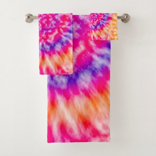 Tie Dye Bad Handdoek (Insitu)