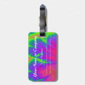 Tie Dye Bagagelabel (Achterkant verticaal)