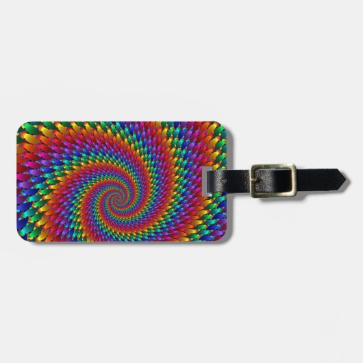 Tie Dye Basic Bagagelabel (Voorkant horizontaal)