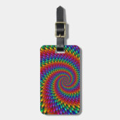 Tie Dye Basic Bagagelabel (Voorkant verticaal)