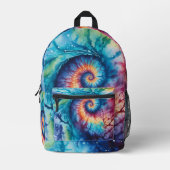 Tie Dye Bedrukte Rugzak (Voorkant)
