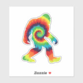 Tie Dye Bigfoot Sticker (Vel)