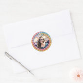Tie Dye Birthday Photo Envelope Seal Sticker  (Enveloppe)