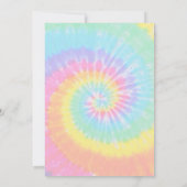 Tie Dye Birthday Uitnodiging 8e verjaardag (Achterkant)