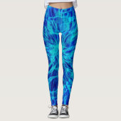 TIE DYE BLUE LEGGINGS (Voorkant)