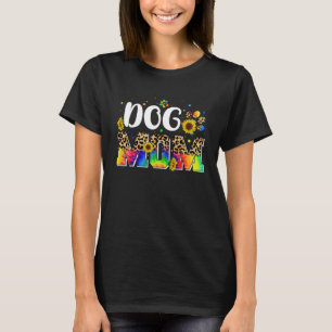 Tie Dye Bont Mam Hond Mam Gelukkige Moederdag Luip T-shirt