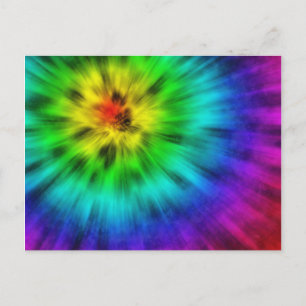 Tie dye briefkaart