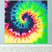 Tie Dye Canvas Afdruk (Insitu (Houten vloer))