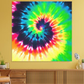 Tie Dye Canvas Afdruk (Insitu (Woonkamer))