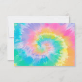 Tie Dye Carte de remerciements fête d'anniversaire (Dos)