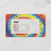 Tie Dye Carte de visite (Devant)