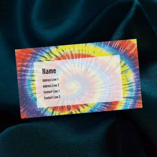 Tie Dye Carte de visite