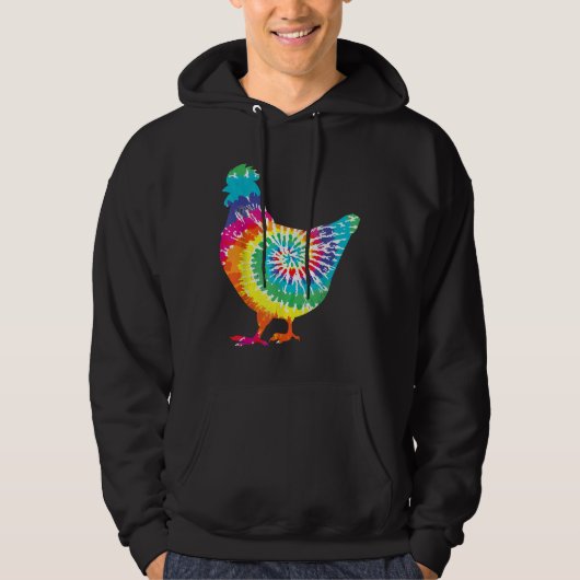 Tie Dye Chicken Hoodie (Voorkant)