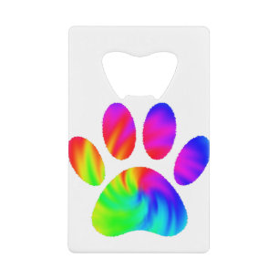 Tie Dye Chien Empreinte de patte Graphic